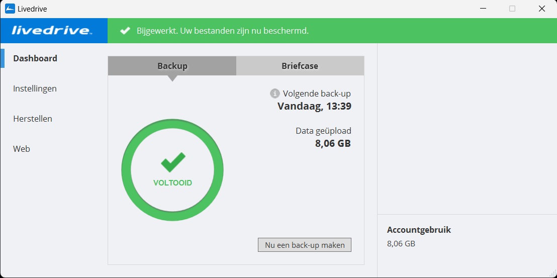 Livedrive online back up foto